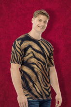 Load image into Gallery viewer, Tiger Skin Pattern - Men&#39;s All Over Printed Half Sleeve T-Shirt
