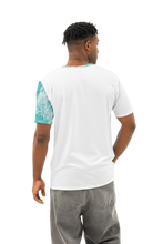 Load image into Gallery viewer, Coastal Escape men's t-shirt back view plain white minimal design casual wear
