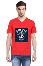 Load image into Gallery viewer, Ocean Spirit - Men&#39;s V-Neck Half Sleeve T-Shirt
