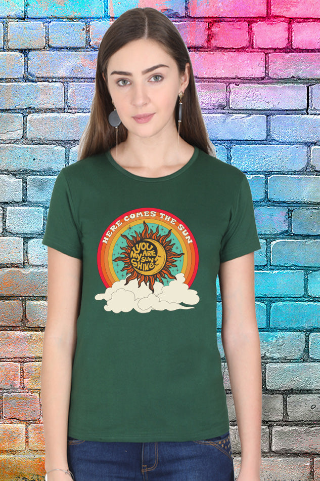 Sun Spectrum - Women's Round Neck Half Sleeve T-Shirt