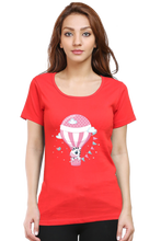 Load image into Gallery viewer, Cute Baby Flying Zebra - Women&#39;s Round Neck Half Sleeve T-Shirt
