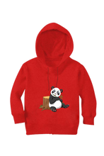 Load image into Gallery viewer, Surprised Panda - Kid&#39;s Hooded SweatShirt
