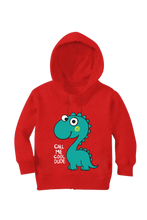 Load image into Gallery viewer, Call Me Cool Dude Dino - Kid&#39;s Hooded SweatShirt
