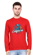Load image into Gallery viewer, Surfing Octopus - Men's Round Neck Full Sleeve T-Shirt
