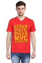 Load image into Gallery viewer, Urban Skate Board NYC-Men&#39;s V-Neck Half Sleeve T-Shirt
