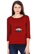 Load image into Gallery viewer, Stay Wild Bison - Women&#39;s Round Neck Full Sleeve T-Shirt
