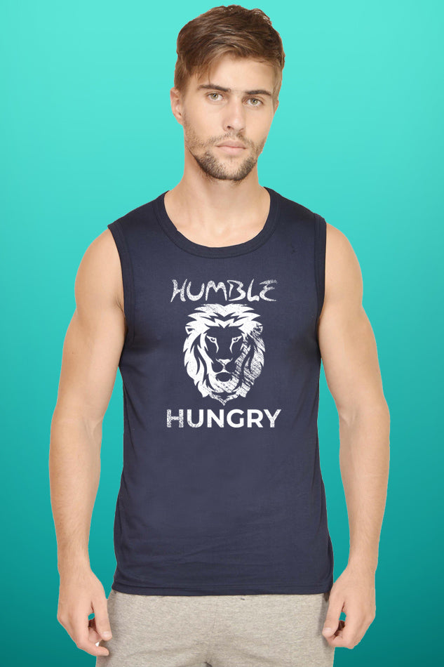 Humble Hungry Men's Round Neck Sleeveless T-Shirt – Spyndell