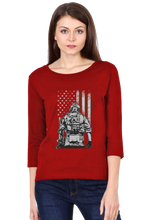 Load image into Gallery viewer, American Army - Women&#39;s Round Neck Full Sleeve T-Shirt
