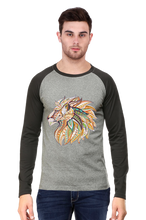 Load image into Gallery viewer, Lion - Men&#39;s Raglan Full Sleeve T-Shirt
