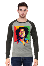 Load image into Gallery viewer, Bob Marley - Men&#39;s Raglan Full Sleeve T-Shirt
