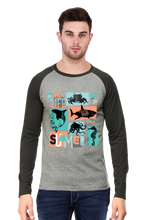 Load image into Gallery viewer, Ocean Life - Men&#39;s Raglan Full Sleeve T-Shirt
