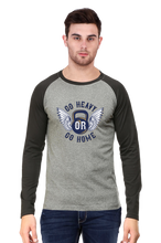 Load image into Gallery viewer, Go Heavy Or Go Home - Men&#39;s Raglan Full Sleeve T-Shirt
