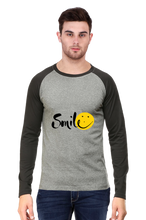 Load image into Gallery viewer, Smile - Men&#39;s Raglan Full Sleeve T-Shirt
