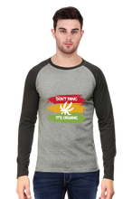 Load image into Gallery viewer, Don&#39;t Panic It&#39;s Organic - Men&#39;s Raglan Full Sleeve T-Shirt
