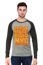 Load image into Gallery viewer, Urban Skate Board NYC - Men&#39;s Raglan Full Sleeve T-Shirt
