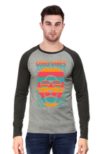 Load image into Gallery viewer, Good Vibes - Men&#39;s Raglan Full Sleeve T-Shirt
