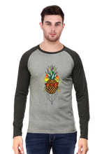 Load image into Gallery viewer, Pineapple Art - Men&#39;s Raglan Full Sleeve T-Shirt
