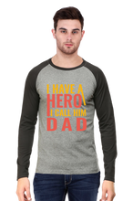 Load image into Gallery viewer, Hero Dad - Men&#39;s Raglan Full Sleeve T-Shirt
