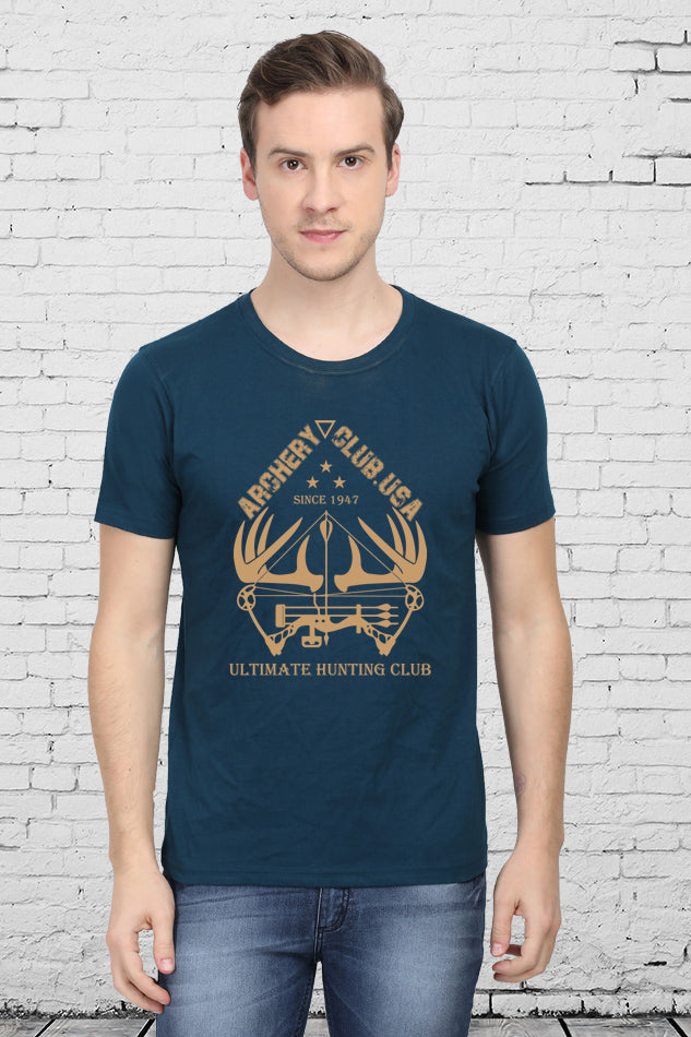 Archery Club - Men's Round Neck Half Sleeve T-Shirt
