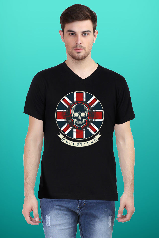 Subcutture - Men's V-Neck Half Sleeve T-Shirt