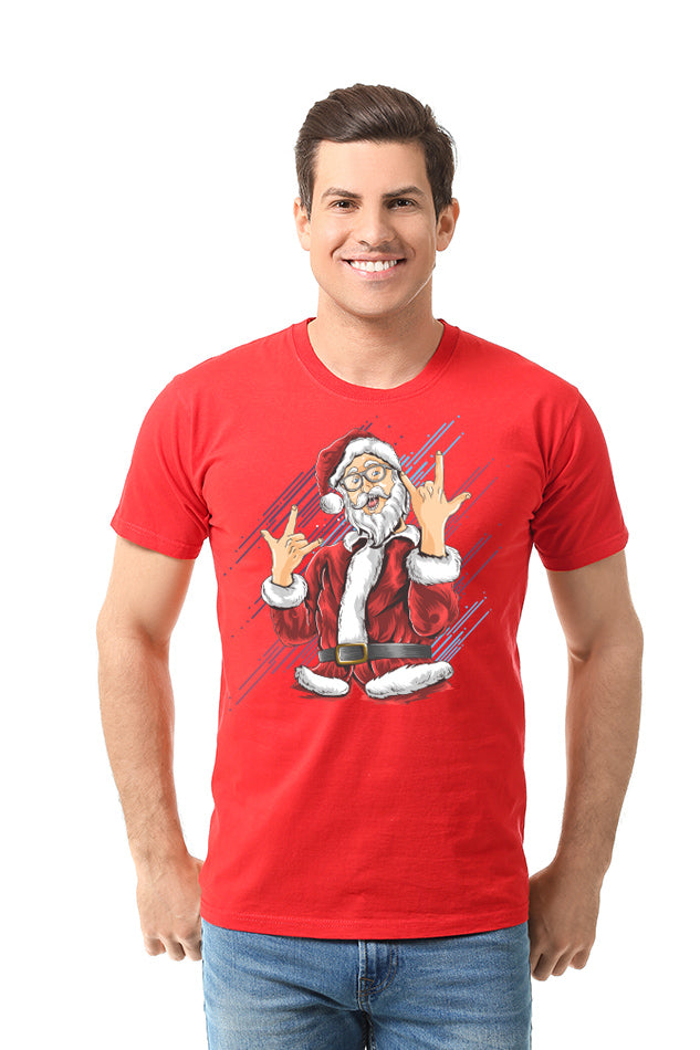 Yo Yo Santa (Christmas Edition)- Men's Round Neck Half Sleeve T-Shirt
