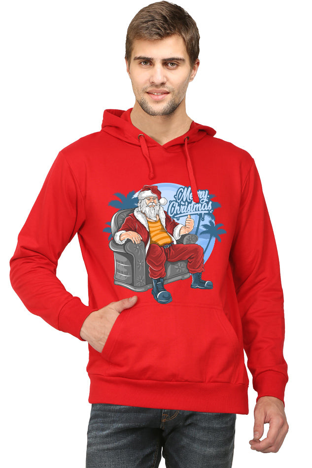 Sitting Santa (Christmas Edition) - Men's Hooded SweatShirt