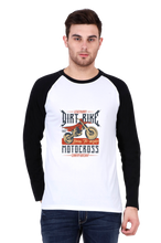 Load image into Gallery viewer, Dirt Bike Motocross - Men&#39;s Raglan Full Sleeve T-Shirt
