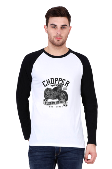 Chopper Custom Motors - Men's Raglan Full Sleeve T-Shirt