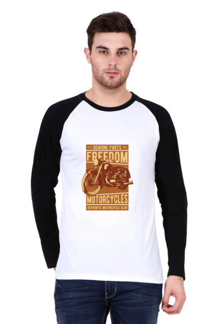 Freedom Motorcycles - Men's Raglan Full Sleeve T-Shirt