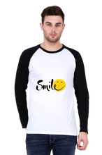 Load image into Gallery viewer, Smile - Men&#39;s Raglan Full Sleeve T-Shirt
