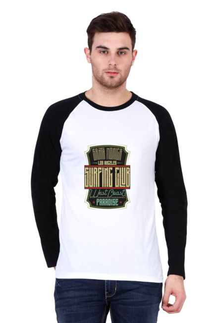 Santa Monica Surfing Club - Men's Raglan Full Sleeve T-Shirt