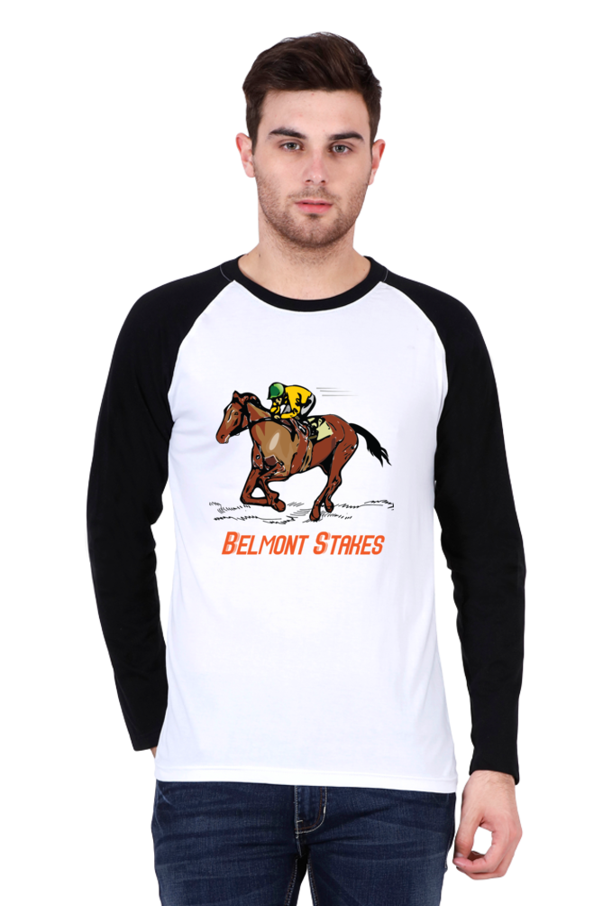 Belmont Stakes - Men's Raglan Full Sleeve T-Shirt