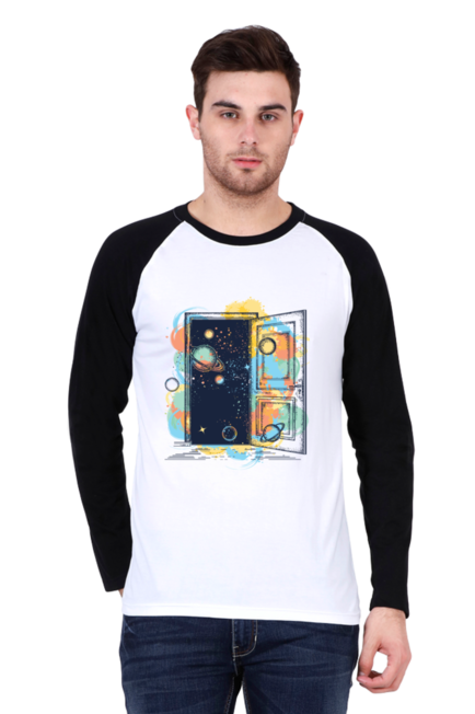 Door to Space - Men's Raglan Full Sleeve T-Shirt