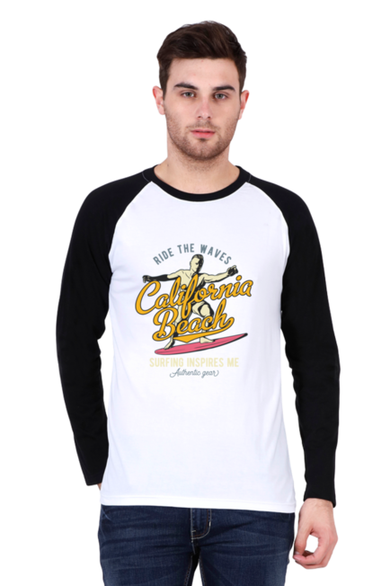 California Beach - Men's Raglan Full Sleeve T-Shirt