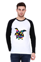 Load image into Gallery viewer, Penguin Twins - Men&#39;s Raglan Full Sleeve T-Shirt
