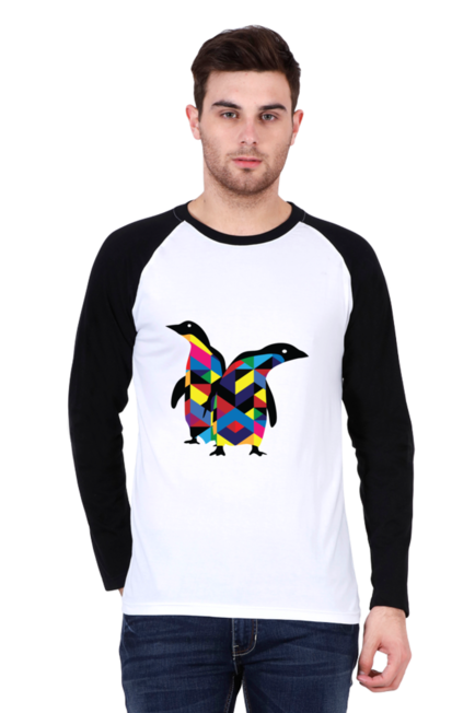 Penguin Twins - Men's Raglan Full Sleeve T-Shirt