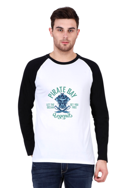 Pirate Bay Legends - Men's Raglan Full Sleeve T-Shirt