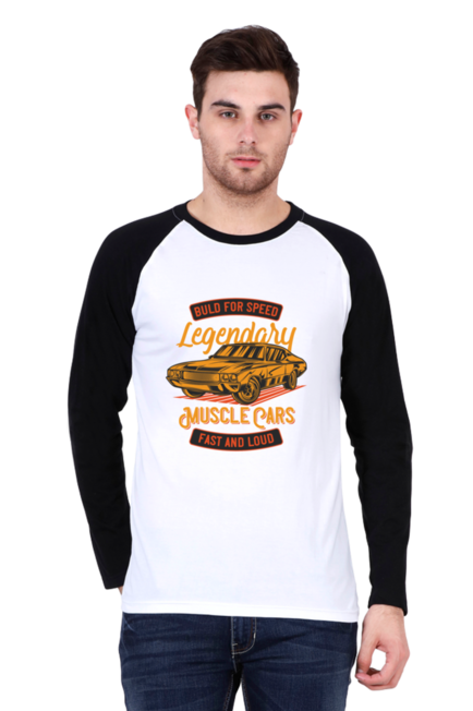 Legendary Muscle Cars - Men's Raglan Full Sleeve T-Shirt