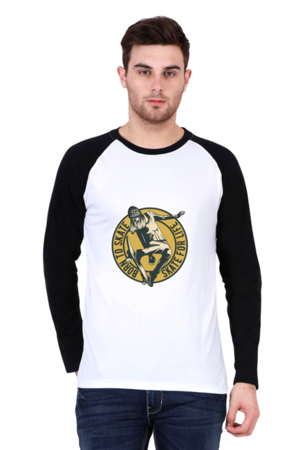 Born to Skate - Men's Raglan Full Sleeve T-Shirt