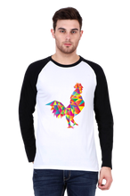 Load image into Gallery viewer, Triangle Rooster - Men&#39;s Raglan Full Sleeve T-Shirt
