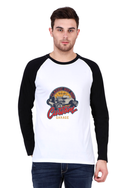 Classic Hot Rod Custom - Men's Raglan Full Sleeve T-Shirt