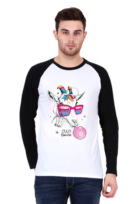 Crazy Goat - Men's Raglan Full Sleeve T-Shirt