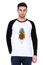 Load image into Gallery viewer, Pineapple Art - Men&#39;s Raglan Full Sleeve T-Shirt
