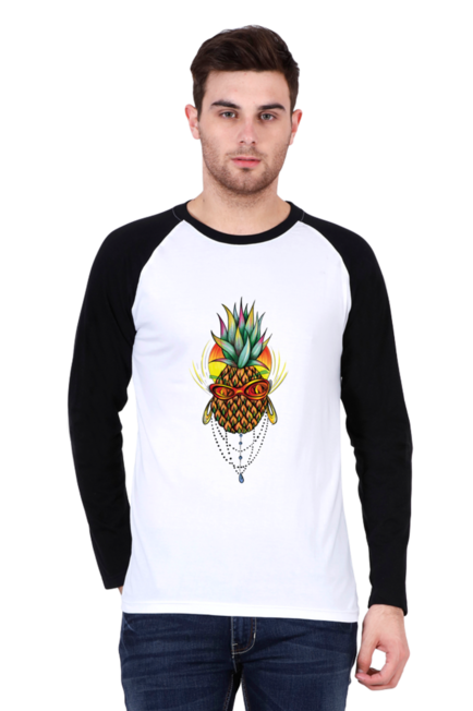 Pineapple Art - Men's Raglan Full Sleeve T-Shirt