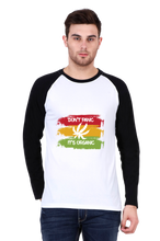 Load image into Gallery viewer, Don&#39;t Panic It&#39;s Organic - Men&#39;s Raglan Full Sleeve T-Shirt
