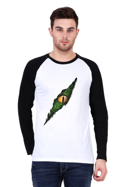 Croc Eye - Men's Raglan Full Sleeve T-Shirt