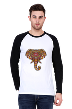 Load image into Gallery viewer, Afro Elephant - Men&#39;s Raglan Full Sleeve T-Shirt
