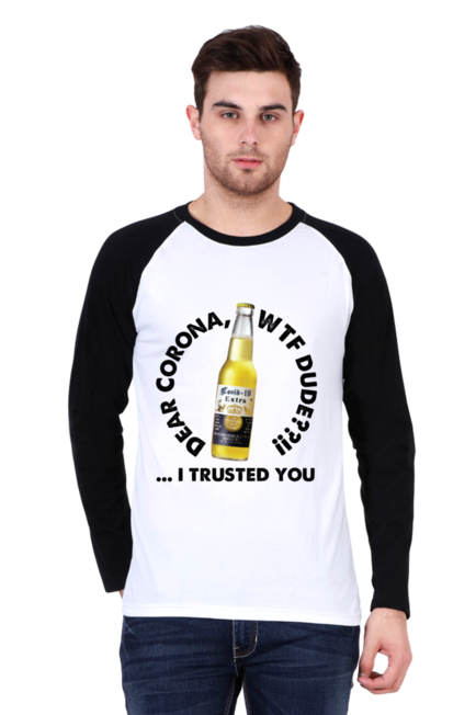 Corona WTF - Men's Raglan Full Sleeve T-Shirt