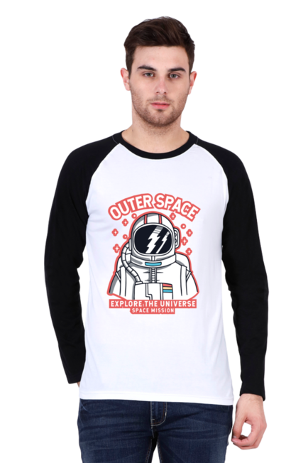 Outer Space Mission - Men's Raglan Full Sleeve T-Shirt