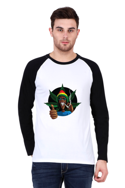 Afro Stoner - Men's Raglan Full Sleeve T-Shirt